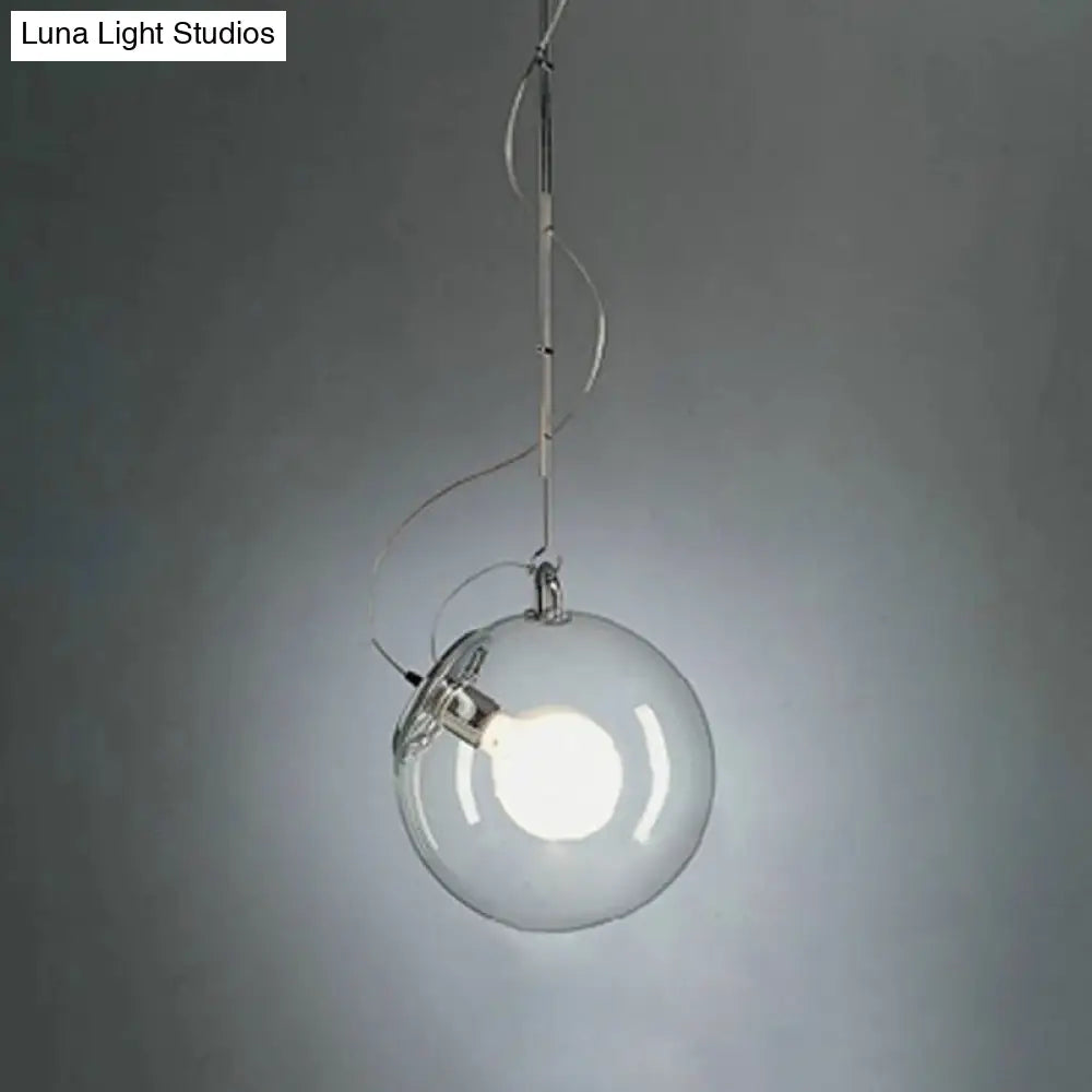 Clear Glass Chrome Flush Mount Ceiling Light - Simplicity Design 10/12W 1 / 10