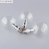 10 Head Black Swag Pendant Lighting Fixture For Hanging Lights With Naked Bulb - Factory Style