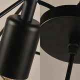Industrial Black Metal Cubic Pendant Light For Dining Room