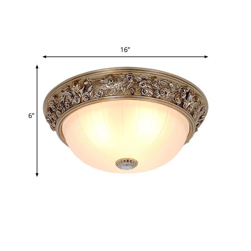 Minimalist Semi-Ball Ceiling Light: 2/3-Head Resin Fixture In Aged Silver (13/16 Wide)