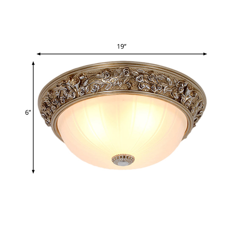 Minimalist Semi-Ball Ceiling Light: 2/3-Head Resin Fixture In Aged Silver (13/16 Wide)