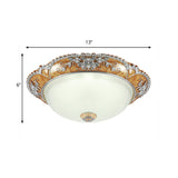 Minimalist Resin Ceiling Fixture With 2 Heads - Flush Mount Lighting For Bedroom