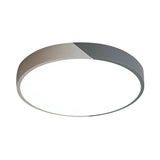 Round Flush Mount Led Ceiling Lamp In Macaron Acrylic And Metal - Available 3 Sizes Color Options
