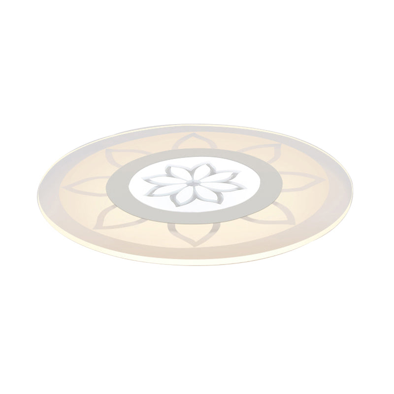 Blossom Acrylic Led Flushmount Ceiling Lamp In Warm/White 8’/16.5’20.5’ Wide