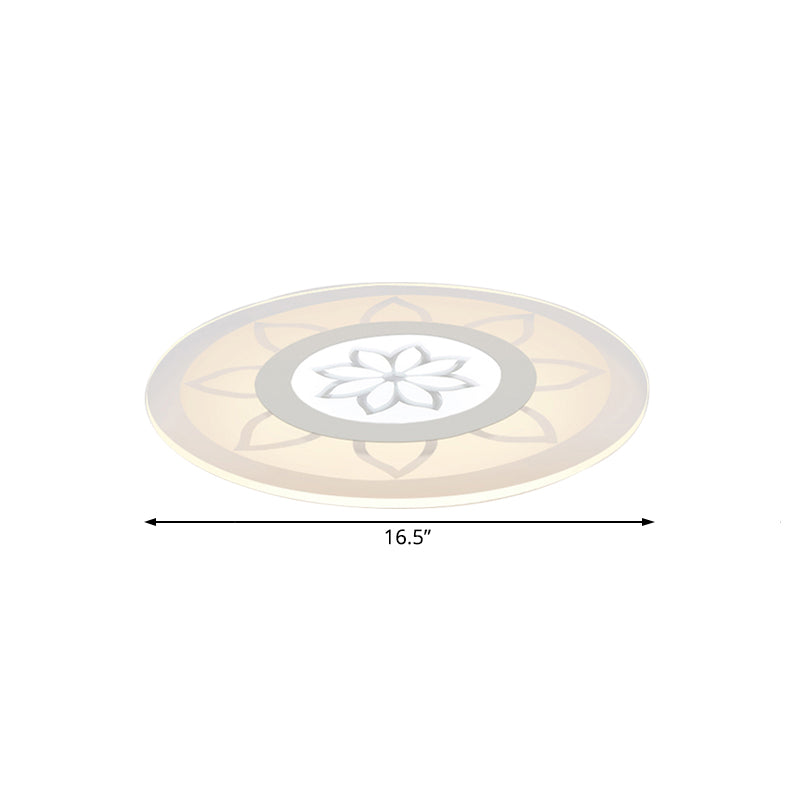 Blossom Acrylic Led Flushmount Ceiling Lamp In Warm/White 8/16.520.5 Wide