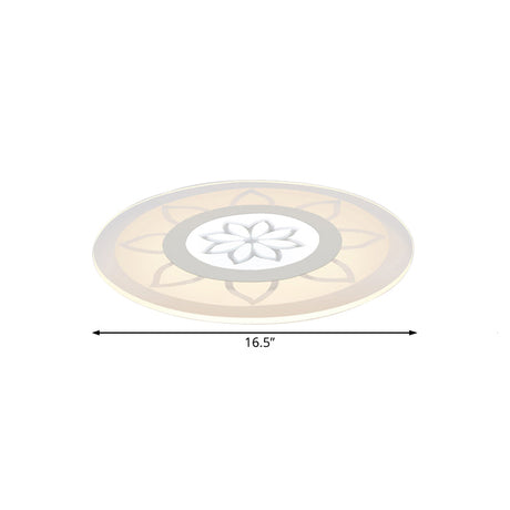Blossom Acrylic Led Flushmount Ceiling Lamp In Warm/White 8/16.520.5 Wide