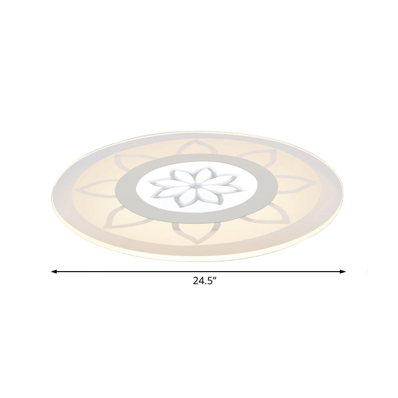 Blossom Acrylic Led Flushmount Ceiling Lamp In Warm/White 8’/16.5’20.5’ Wide