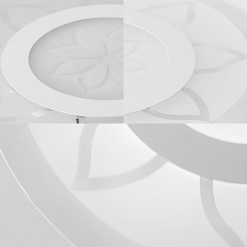 Blossom Acrylic Led Flushmount Ceiling Lamp In Warm/White 8’/16.5’20.5’ Wide