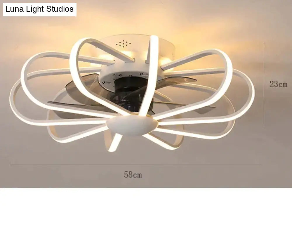 110V Lamp Creative Restaurant Fan Living Room Bedroom Integrated Ceiling