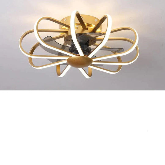 110V Lampe Kreative Restaurant Fan Lampe Wohnzimmer Schlafzimmer Integrierte Deckenleuchte