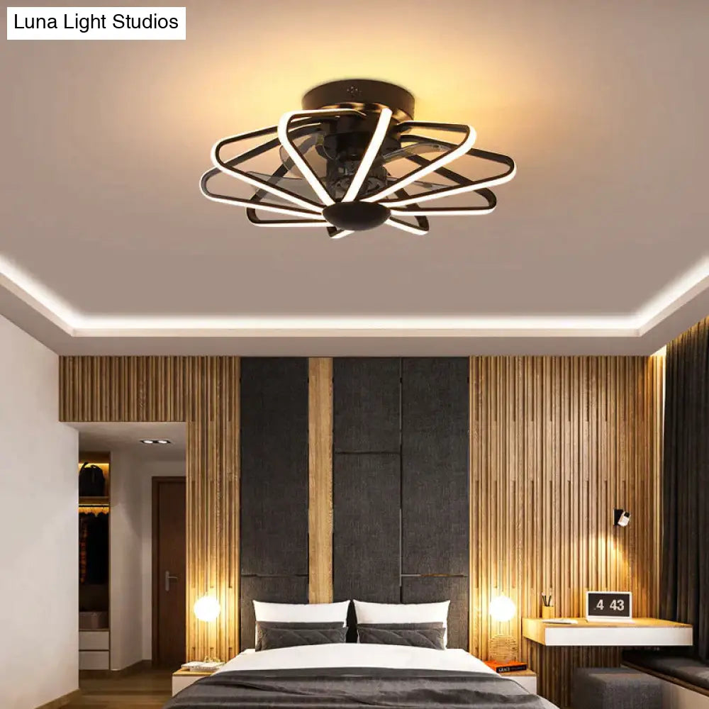 110V Lamp Creative Restaurant Fan Living Room Bedroom Integrated Ceiling