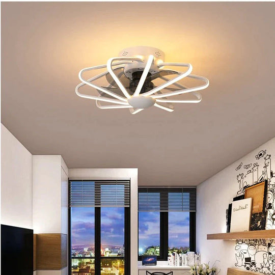110V Lampe Kreative Restaurant Fan Lampe Wohnzimmer Schlafzimmer Integrierte Deckenleuchte