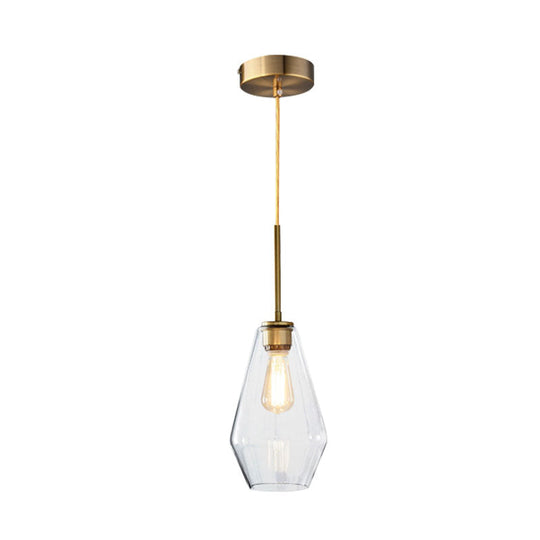 Modern 4.5’/9’/12’ Wide Glass Shade Hanging Pendant Light With Brass Lamp Socket - Perfect