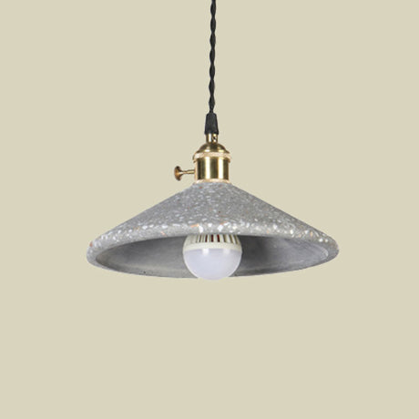 Contemporary Cement Hanging Lamp For Workshop Or Bar