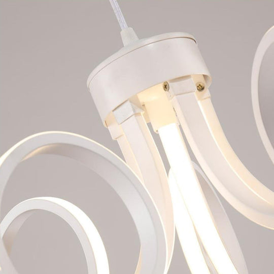 Octopus Chandelier - Simplicity Acrylic Led Pendant Light For Kitchen Warm/White Lighting
