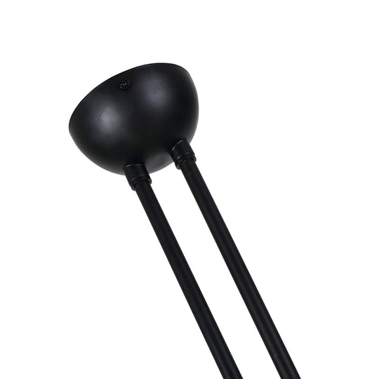 Modern Metal Duckbill Hanging Lamp Black Chandelier With 2/3/5 Lights For Living Room