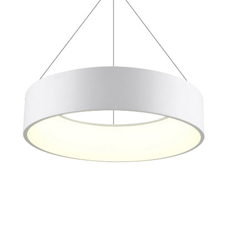 Sleek Metal Pendant Ceiling Light - Simple Design Gray Or White 1 Head Warm/White 18 23.5 Wide