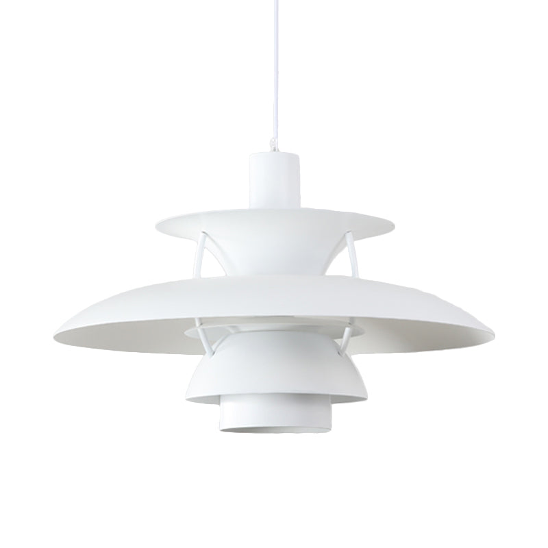 Designer Tiered Pendant Light With Metal Shade - Stylish Ceiling Hanging