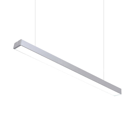 Sleek Rectangular Led Hanging Lighting - 23.5/35.5/47 Long | Slim Metal Shade Minimalistic