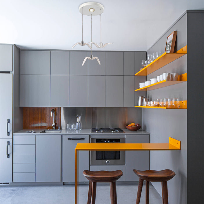 Art Deco Seagull Pendant Light For Children’s Room