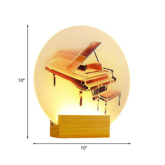 Sleek Acrylic Rounded Led Wall Lamp With Simplicity Style For Bedroom Décor