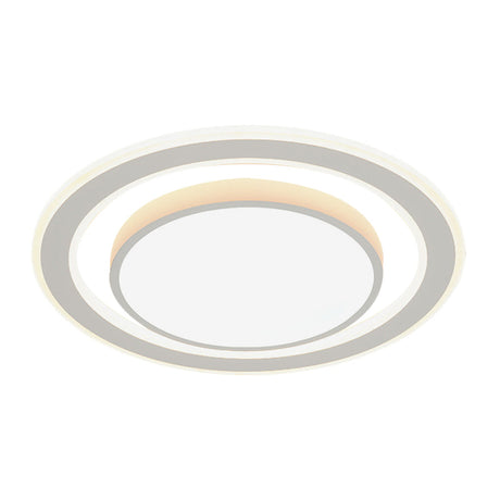 White Led Flush Mount Lamp For Bedroom Acrylic Round/Square Flushmount Fixture