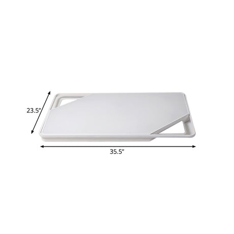 Simplicity Led Metal Flushmount Ceiling Light In White With Warm
