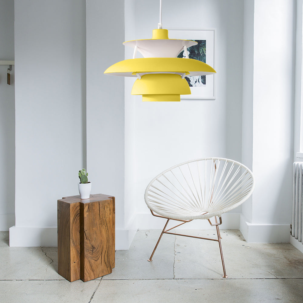 Macaron Style 3-Layer Pendant Light With Flared Shade - Aluminum 1 Black/Gray