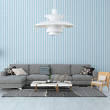 Macaron Style 3-Layer Pendant Light With Flared Shade - Aluminum 1 Black/Gray White / 12