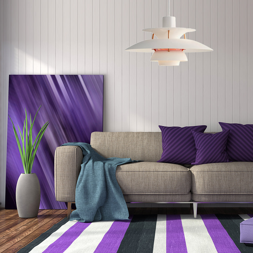 Macaron Style 3-Layer Pendant Light With Flared Shade - Aluminum 1 Black/Gray