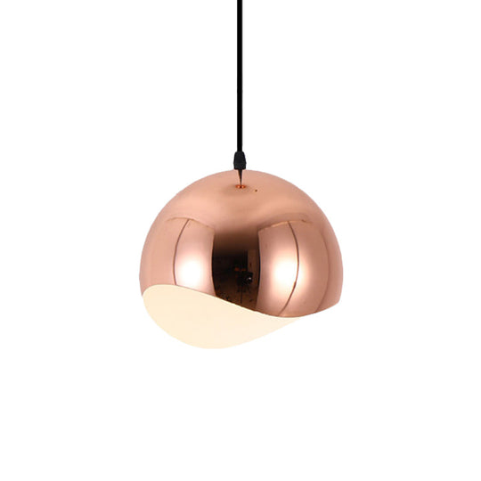 Modern Kitchen Pendant Light With Waveforms Dome Shade In Black/Chrome 8’/12’ Width