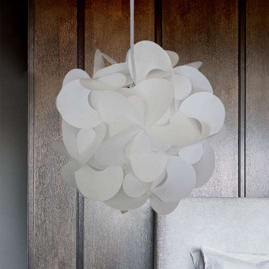 Modern Windmill Plastic Ceiling Pendant - Red/White 3 Sizes 1 Light Fixture