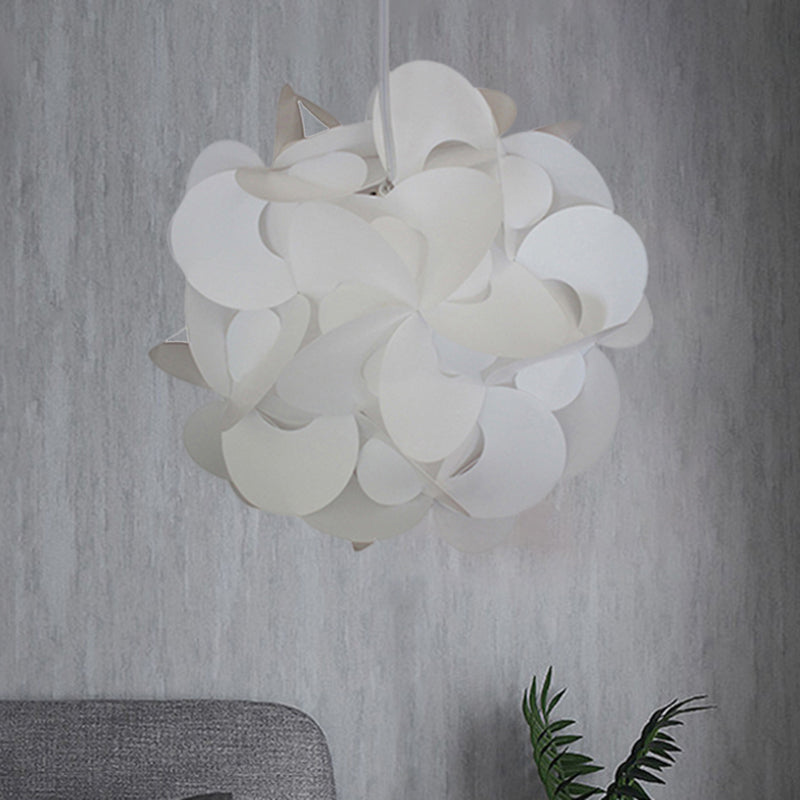 Modern Windmill Plastic Ceiling Pendant - Red/White 3 Sizes 1 Light Fixture