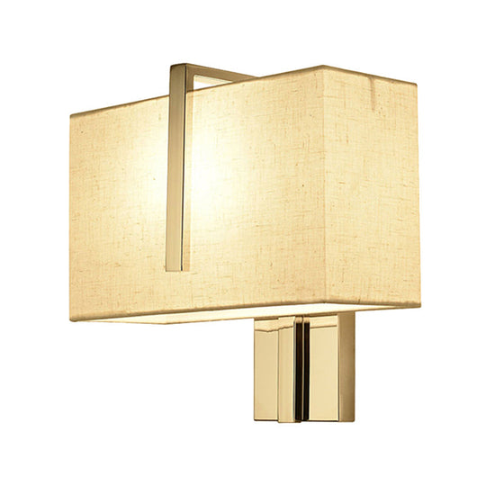 Modern Fabric Led Wall Sconce In Chrome - Stylish Lighting For Living Room