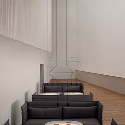 Modern Geometric Metal Suspension Pendant Light - 2/4/6 Black Ceiling Lights 2 /