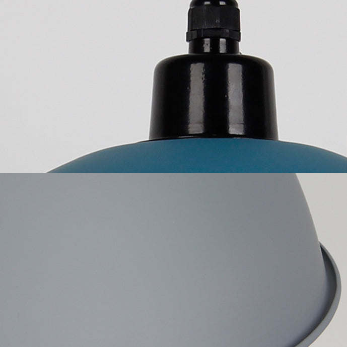 Nordic Stylish Bowl Pendant Lamp - Single Light Aluminum Hanging For Gallery Cafe