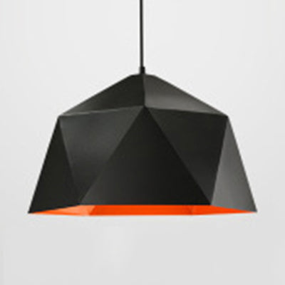 Modern Hanging Metal Bowl Light – Single Suspension For Library Bedroom Black / 10’