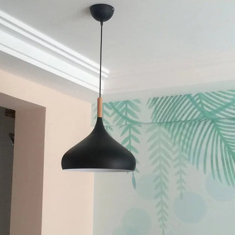 Contemporary Aluminum Onion Pendant Light - Balcony Hallway Suspension 9.5/12/14 Width 1 Bulb