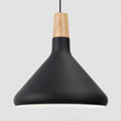 Nordic Aluminum Coolie Shade Suspension Pendant Light - 1 Head 7/10.5/15 Inch Wide Ideal For Office