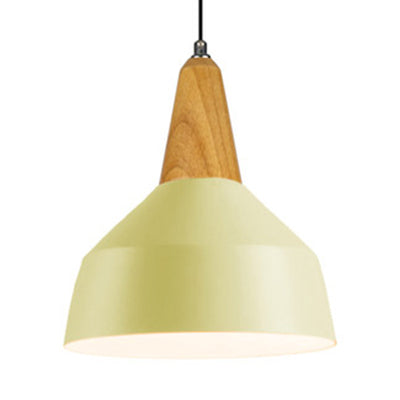 Adjustable Aluminum Pendant Light - Modern Macaron Design 10/14 Inch Width Single Head Living Room