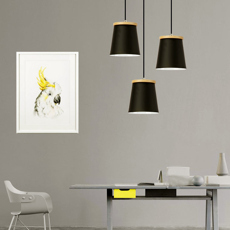 Nordic Style Metal Pendant Light For Balcony And Hallway With Tapered Shade