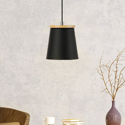 Nordic Style Metal Pendant Light For Balcony And Hallway With Tapered Shade