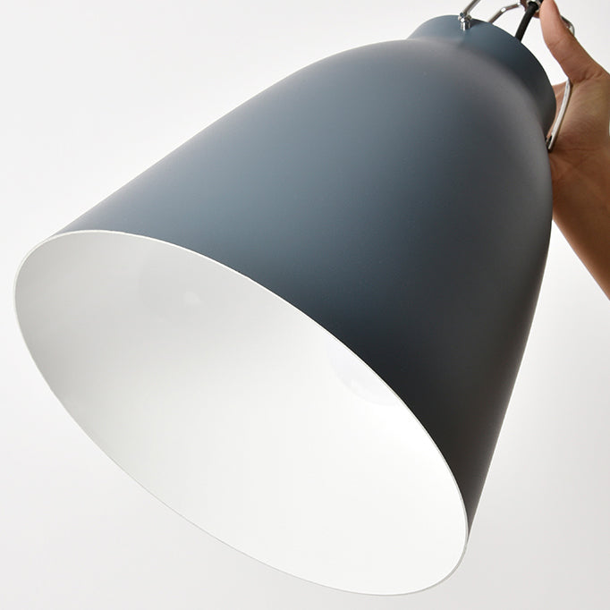 Candy Colored Bucket Hanging Light - Macaron Aluminum Pendant (1 Light) In Blue/Pink For Office Or