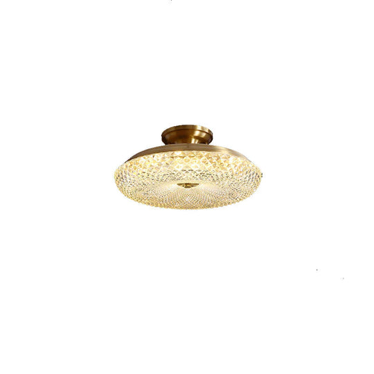 Light Luxury Post Modern Led Copper Ceiling Lamp
