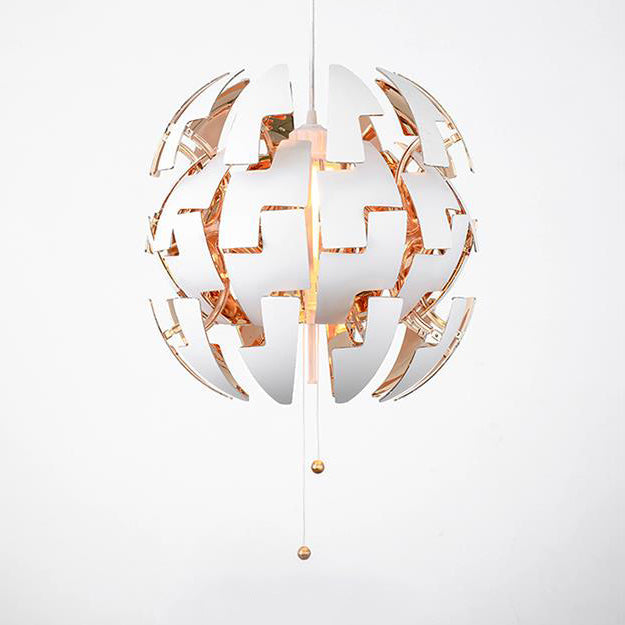 Modern Gold/Silver Exploding Pendant Light For Restaurants - 1-Light Metal Hang Lamp Gold