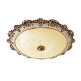 Traditional Glass Flush Dome Light In Warm/White Led - Various Sizes Available