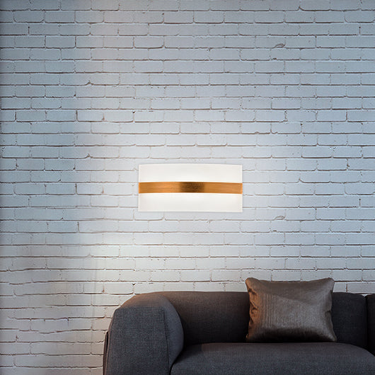 Modern Led Wall Sconce In Oval/Rectangular/Convex Shape - 8/10.5 Wide Warm/White/Natural Light