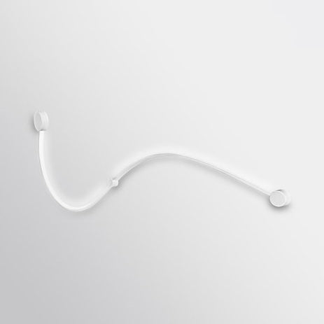 Contemporary Twist Led Wall Sconce - Black/White Warm/White Lighting White / G