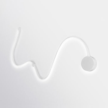 Contemporary Twist Led Wall Sconce - Black/White Warm/White Lighting White / Warm H