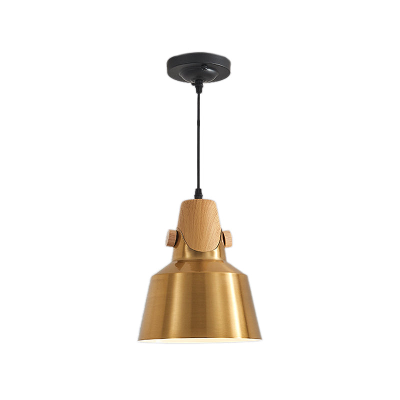 Modern Dome Metal Pendant Lighting - 1-Light Brass Hanging Lamp For Restaurant 8.5’/14’ Wide